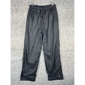 Nike Athletic Lined Wind Pants Women's Size Medium Black Lightweight Activewear